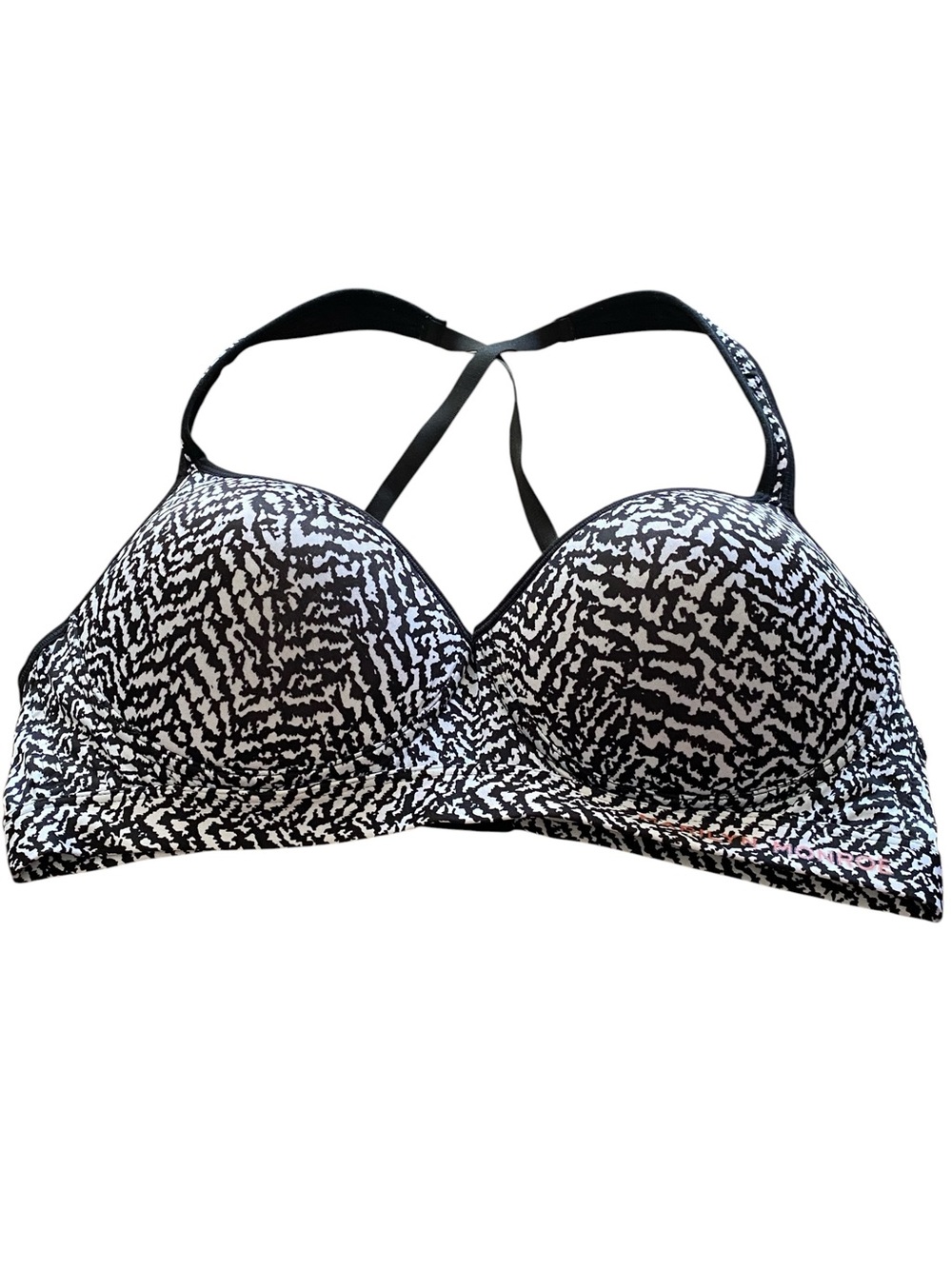 Marilyn Monroe Women's Black and White Printed Racerback Sports Bra